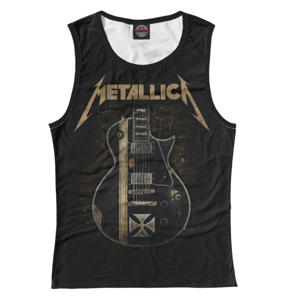 Майка для девочки с изображением Metallica цвета Белый