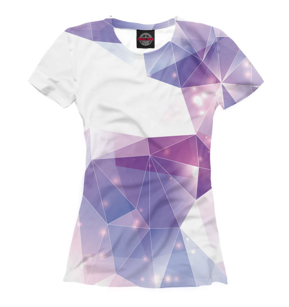 Женская футболка с изображением Геометрия цвета Белый