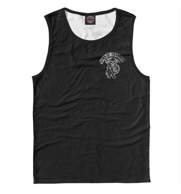 Мужская майка с притом SILVER цвета Белый Мужская майка с изображением SILVER цвета Белый