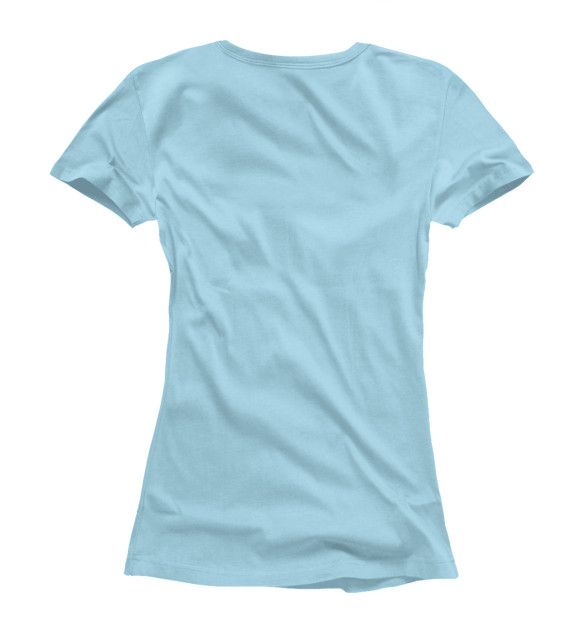 Женская футболка с изображением Снегирь цвета Белый
