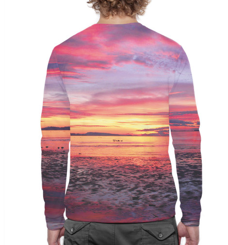 

Свитшоты Print Bar, Белый, Малиновый закат