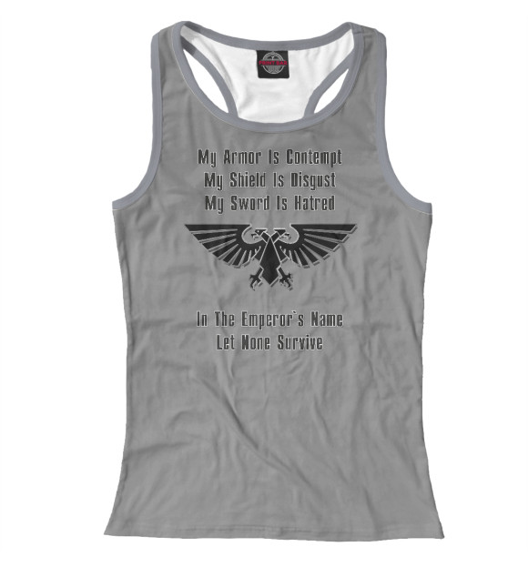 Женская майка-борцовка с изображением Аквила цвета Белый