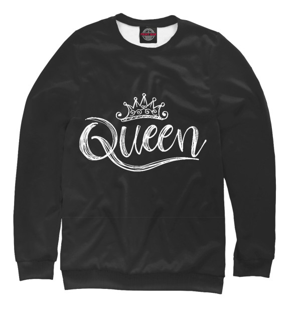 Мужской свитшот с изображением Queen цвета Белый