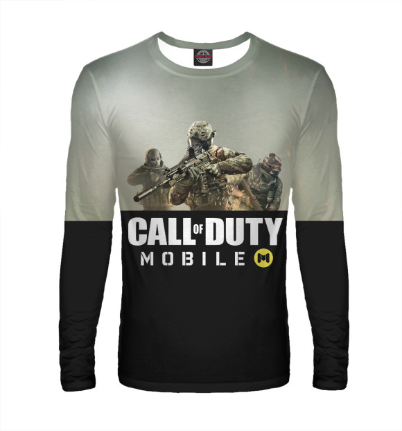 Мужской лонгслив с изображением Call of Duty: Mobile цвета Белый