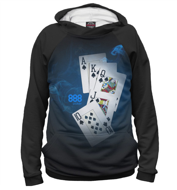 Худи для мальчика с изображением 888 покер цвета Белый