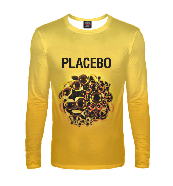 Мужской лонгслив с изображением Placebo цвета Белый