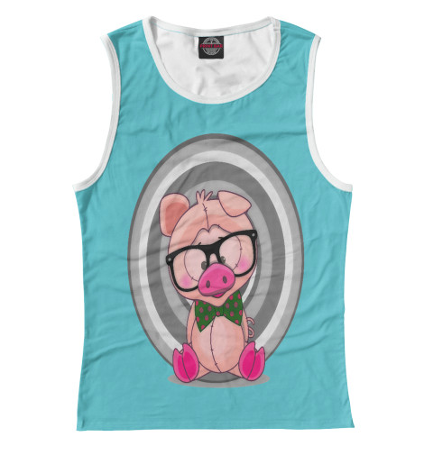 

Майки Print Bar, Белый, Свинка