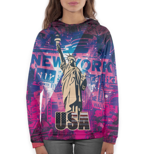 

Худи Print Bar, Белый, Статуя Свободы