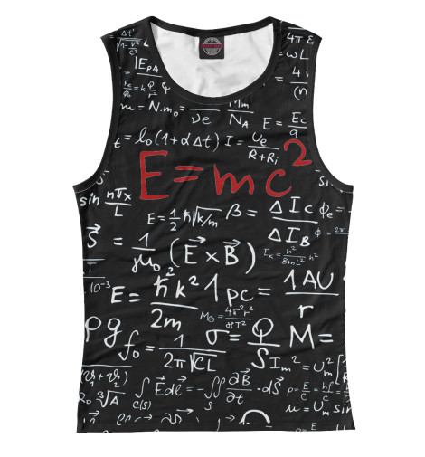 

Майки Print Bar, Белый, E=mc