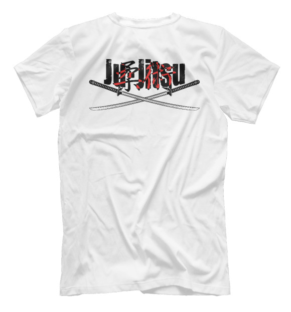 Мужская футболка с изображением Brazilian Jiu Jitsu цвета Белый