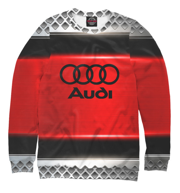 Свитшот для девочек с изображением AUDI SPORT цвета Белый