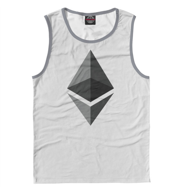 Майка для мальчика с изображением Ethereum цвета Белый