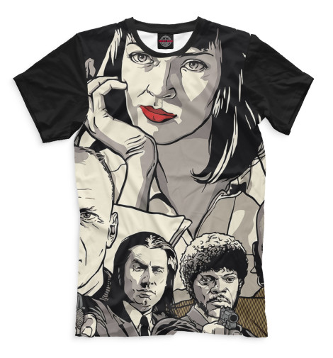 

Футболки Print Bar, Молочно-белый, Криминальное чтиво