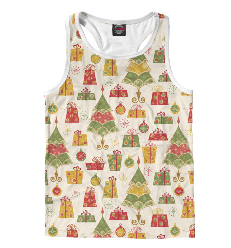 

Майки борцовки Print Bar, Белый, Новый Год