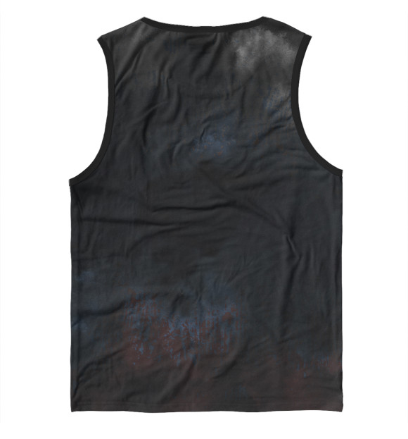 Мужская майка с изображением Символика РФ АЛЕКСЕЙ цвета Белый