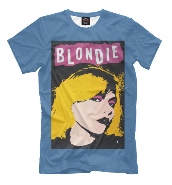 Мужская футболка с изображением Blondie цвета Белый
