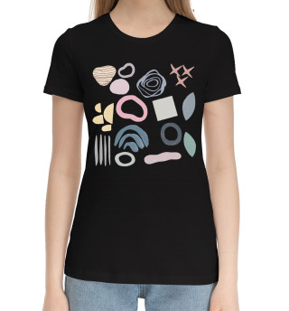 Хлопковая футболка для девочек Abstraction