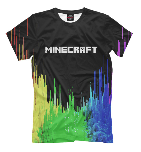 Мужская футболка с изображением Minecraft | Майнкрафт цвета Белый