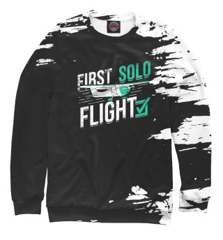 Свитшот для девочек First Solo Flight Pilot
