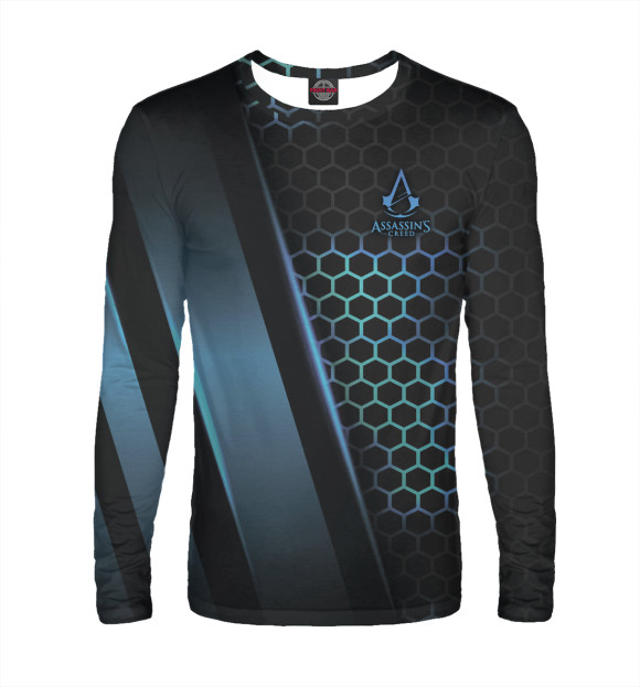 Мужской лонгслив с изображением Assassins Creed цвета Белый