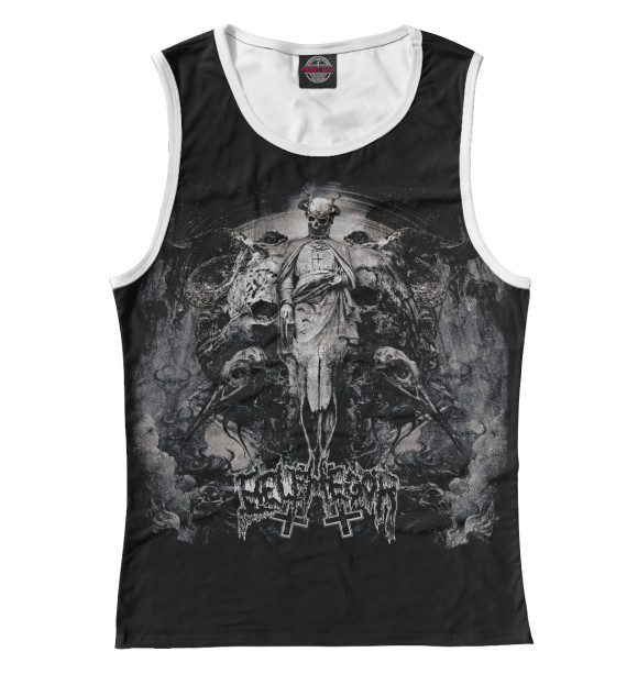 Женская майка с изображением Belphegor цвета Белый