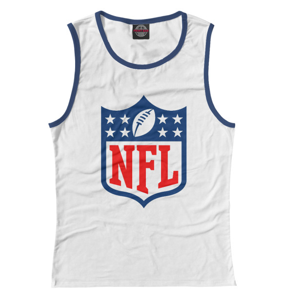 Женская майка с изображением NFL цвета Белый