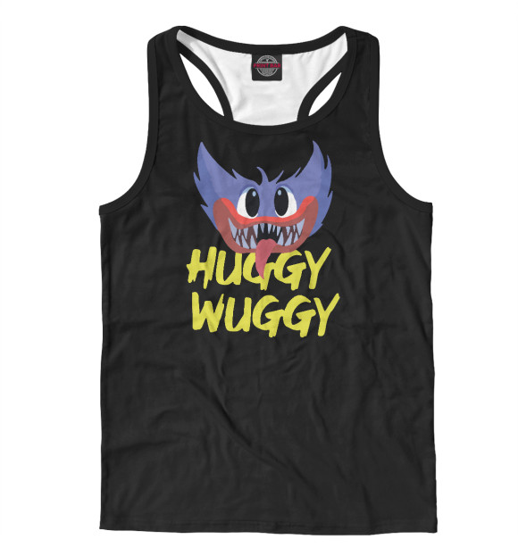 Мужская майка-борцовка с изображением Poppy Playtime цвета Белый