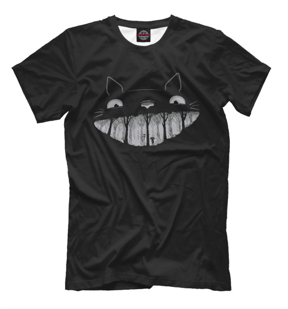 Футболка для мальчиков с изображением Smiling Totoro цвета Белый