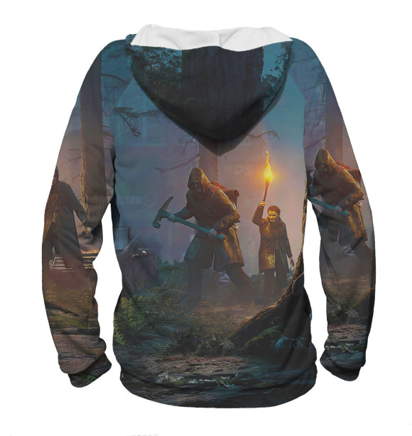 Мужское худи с изображением The Last of Us цвета Белый