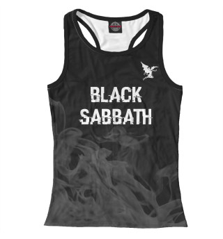 Женская майка-борцовка Black Sabbath Glitch Black