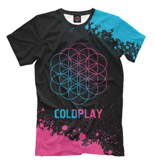 Мужская футболка Coldplay Neon Gradient (colors)