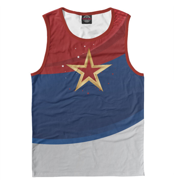 Майка для мальчика с изображением Флаг цвета Белый