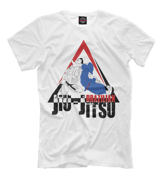 Футболка для мальчиков с изображением JIU JITSU цвета Белый