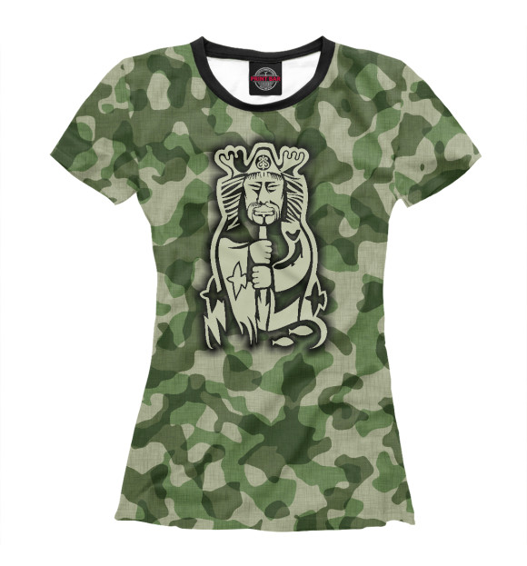 Женская футболка с изображением Дух охоты Байанай цвета Белый