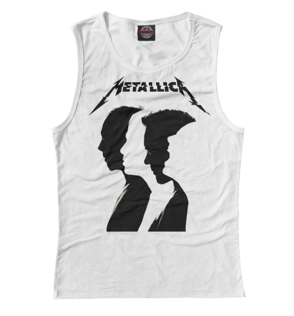 Майка для девочки с изображением Metallica цвета Белый