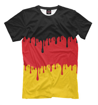 Мужская футболка Германия (потёки)