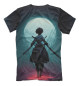 Мужская футболка Девушка с мечами