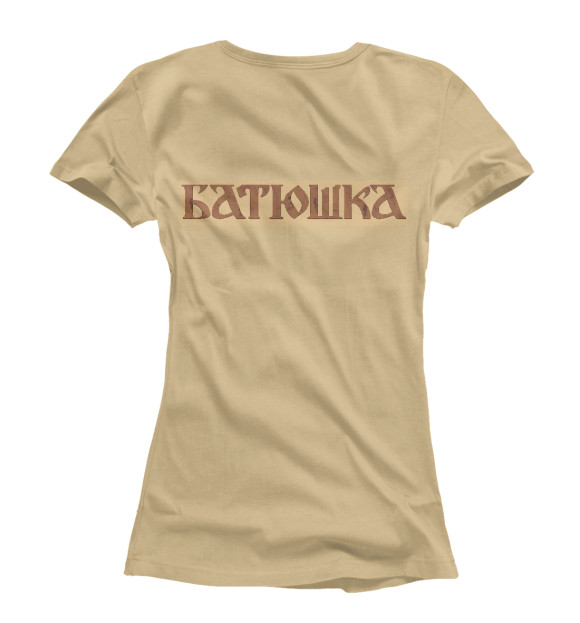 Женская футболка с изображением Batushka цвета Белый
