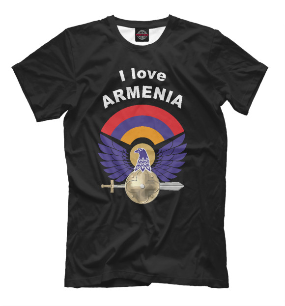 Футболка для мальчиков с изображением Armenia цвета Белый