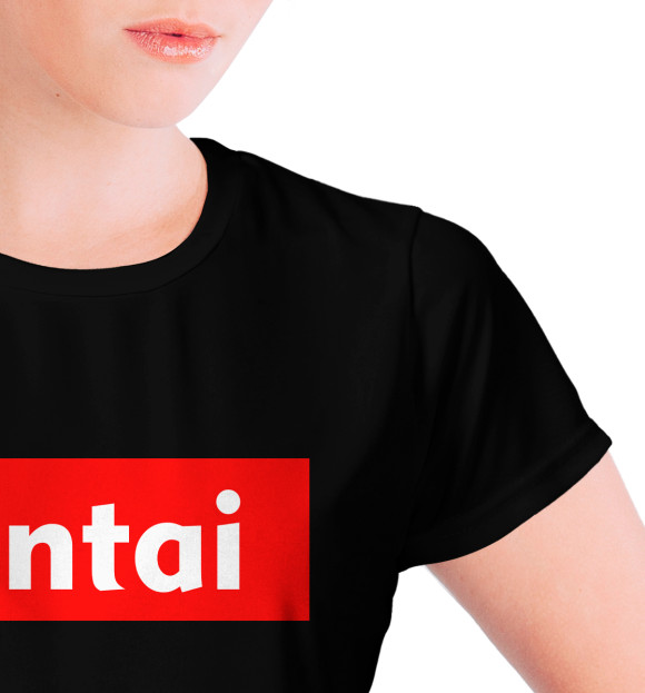 Женская футболка с изображением Hentai цвета Белый