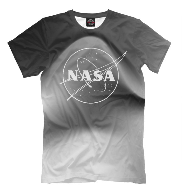 Футболка для мальчиков с изображением NASA grey | Colorrise цвета Белый