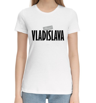 Хлопковая футболка для девочек Владислава