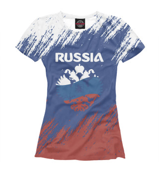 Женская футболка RUSSIA