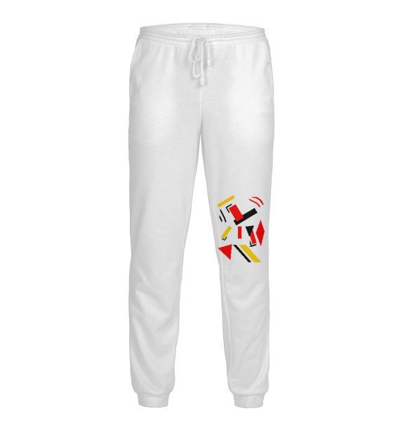 Мужские спортивные штаны с изображением Мария Функ / Композиция цвета Белый