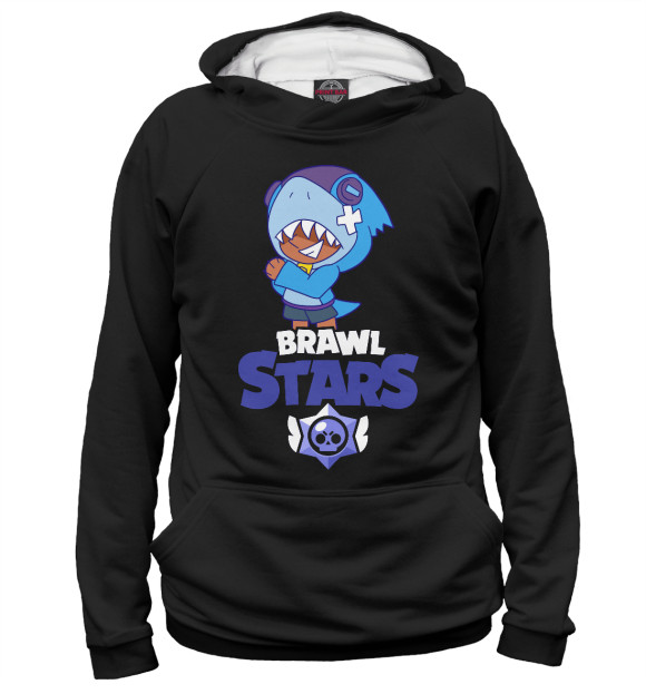 Женское худи с изображением Brawl Stars цвета Белый