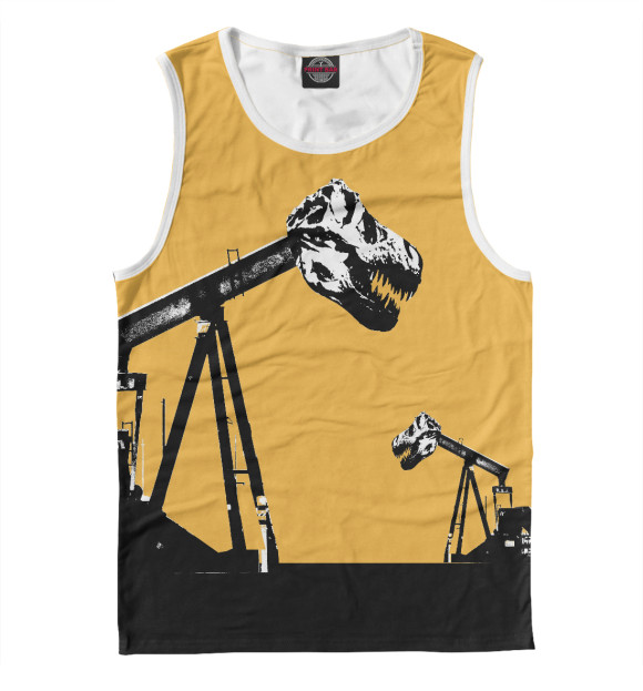 Мужская майка с изображением Кровь земли цвета Белый