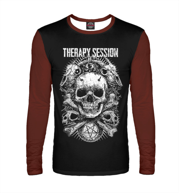 Мужской лонгслив с изображением Therapy Session NF цвета Белый