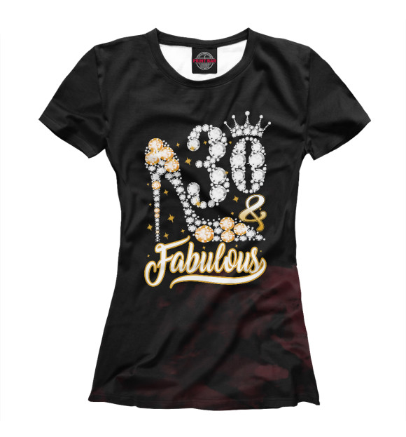 Футболка для девочек с изображением 30 Fabulous цвета Белый