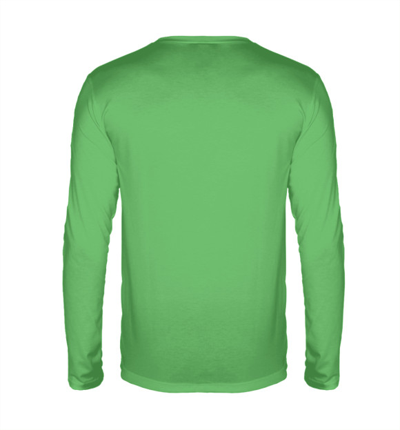 Мужской лонгслив с изображением Хмель цвета Белый