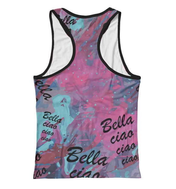 Женская майка-борцовка с изображением La Casa de Papel / Бумажный цвета Белый